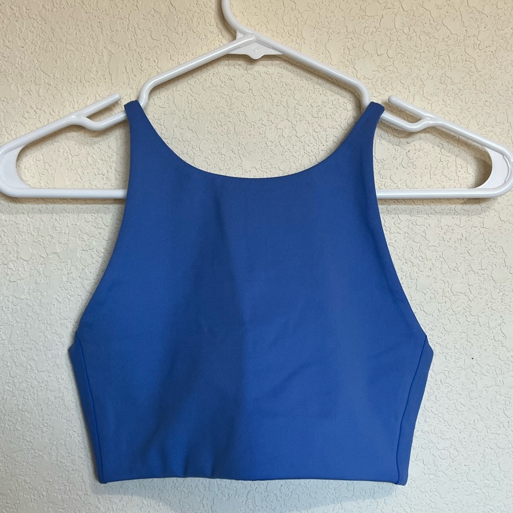 Girlfriend Collective Topanga Halter XS bra Light Blue